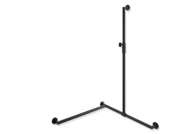 HEWI Duschhandlauf System 900, links, 1250 mm, Edelstahl, pulverbeschichtet, HEWI Farbe ER