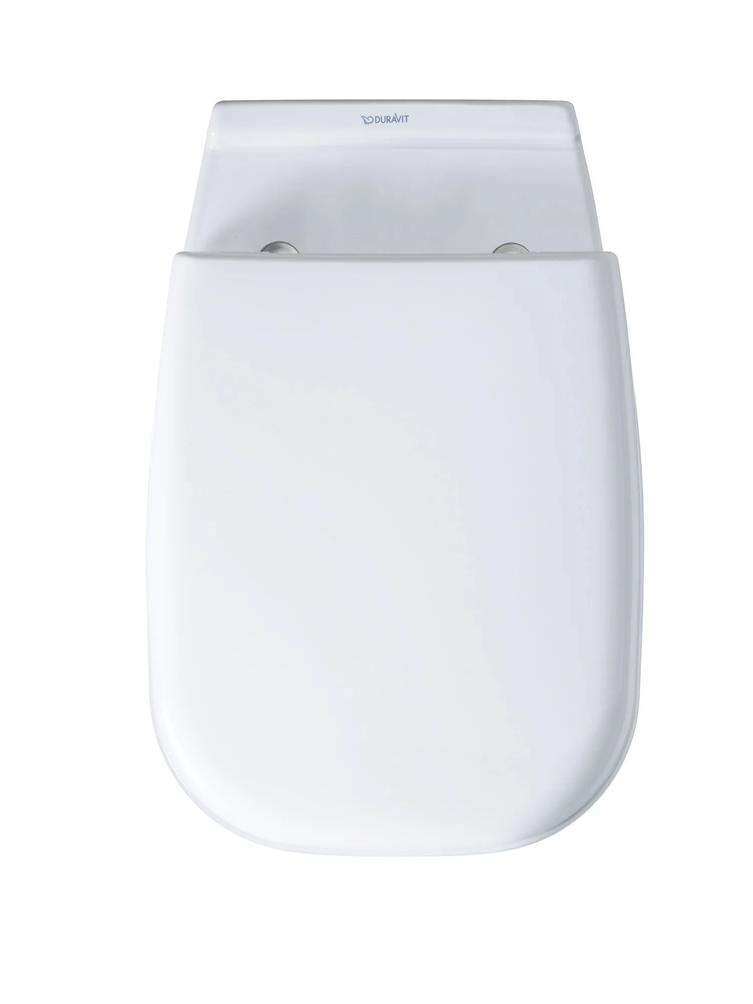 Duravit WC-Sitz Compact „D-Code“ 36 × 43 × 4 cm in, Scharniere Edelstahl Duravit WC-Sitz Compact „D-Code“ 36 × 43 × 4 cm in, Scharniere Edelstahl