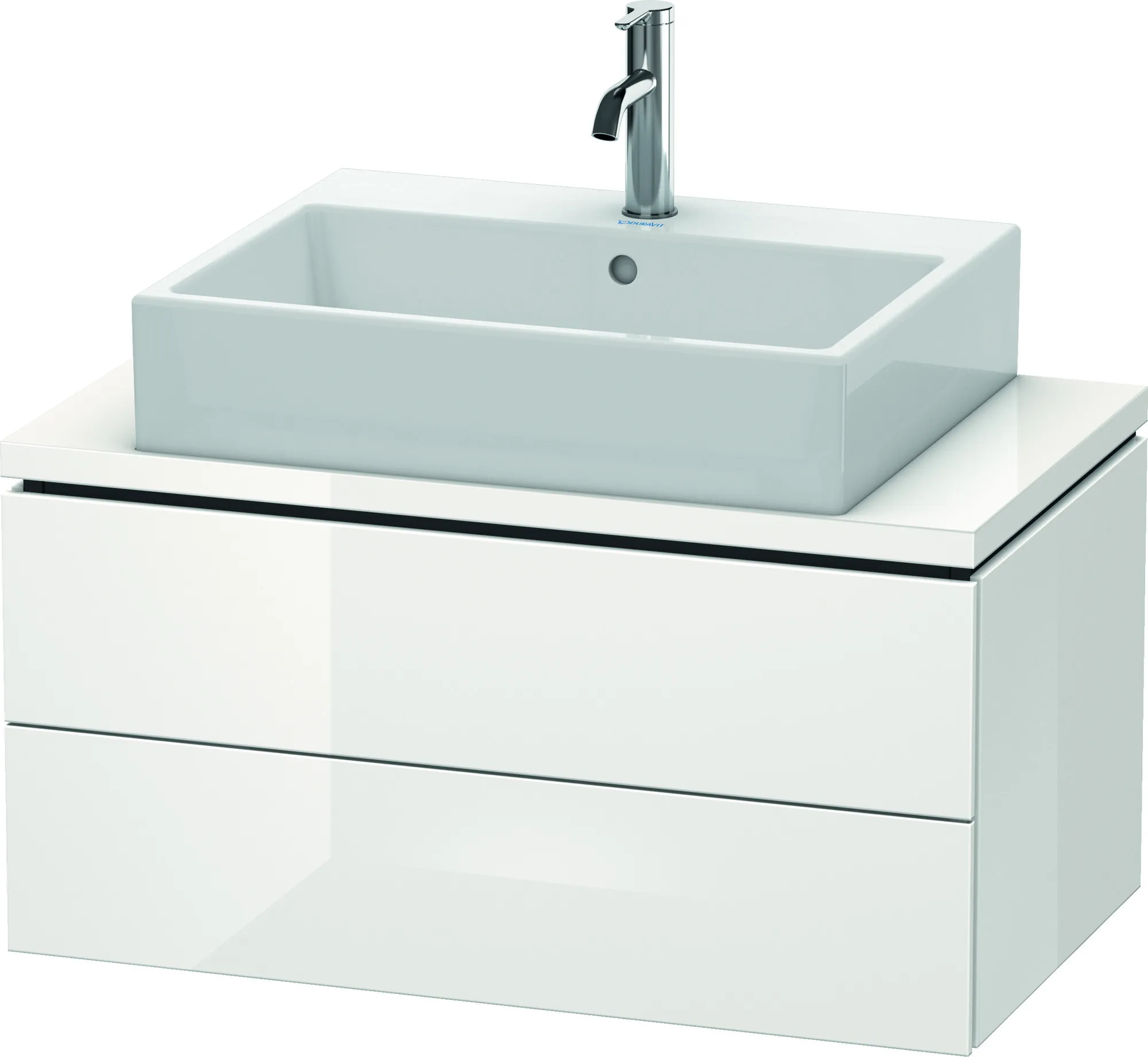 Duravit Waschtischunterschrank wandhängend „L-Cube“ 82 × 40 × 47,7 cm Weiß Hochglanz Duravit Waschtischunterschrank wandhängend „L-Cube“ 82 × 40 × 47,7 cm Weiß Hochglanz