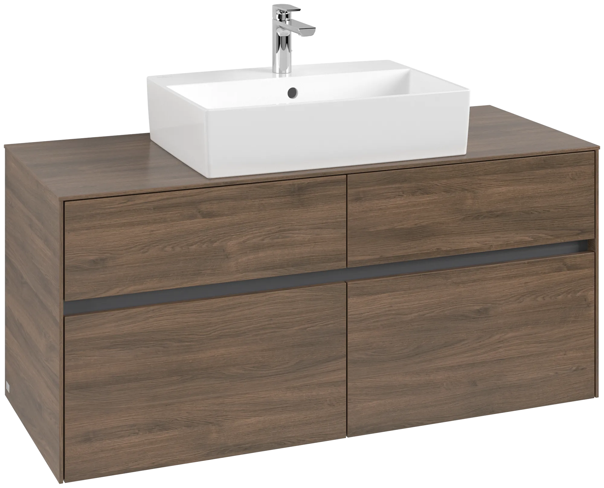 Villeroy & Boch Waschtischunterschrank „Collaro“ 1200 × 548 × 500 mm Arizona Oak, ohne Beleuchtung, für Becken mittig Villeroy & Boch Waschtischunterschrank „Collaro“ 1200 × 548 × 500 mm Arizona Oak, ohne Beleuchtung, für Becken mittig