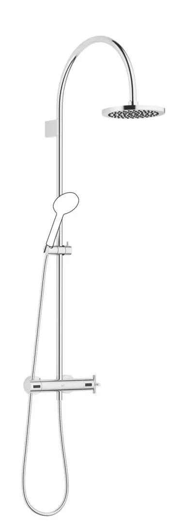 Showerpipe mit Brause-Thermostat ohne Handbrause FlowReduce TARA Chrom 34458892