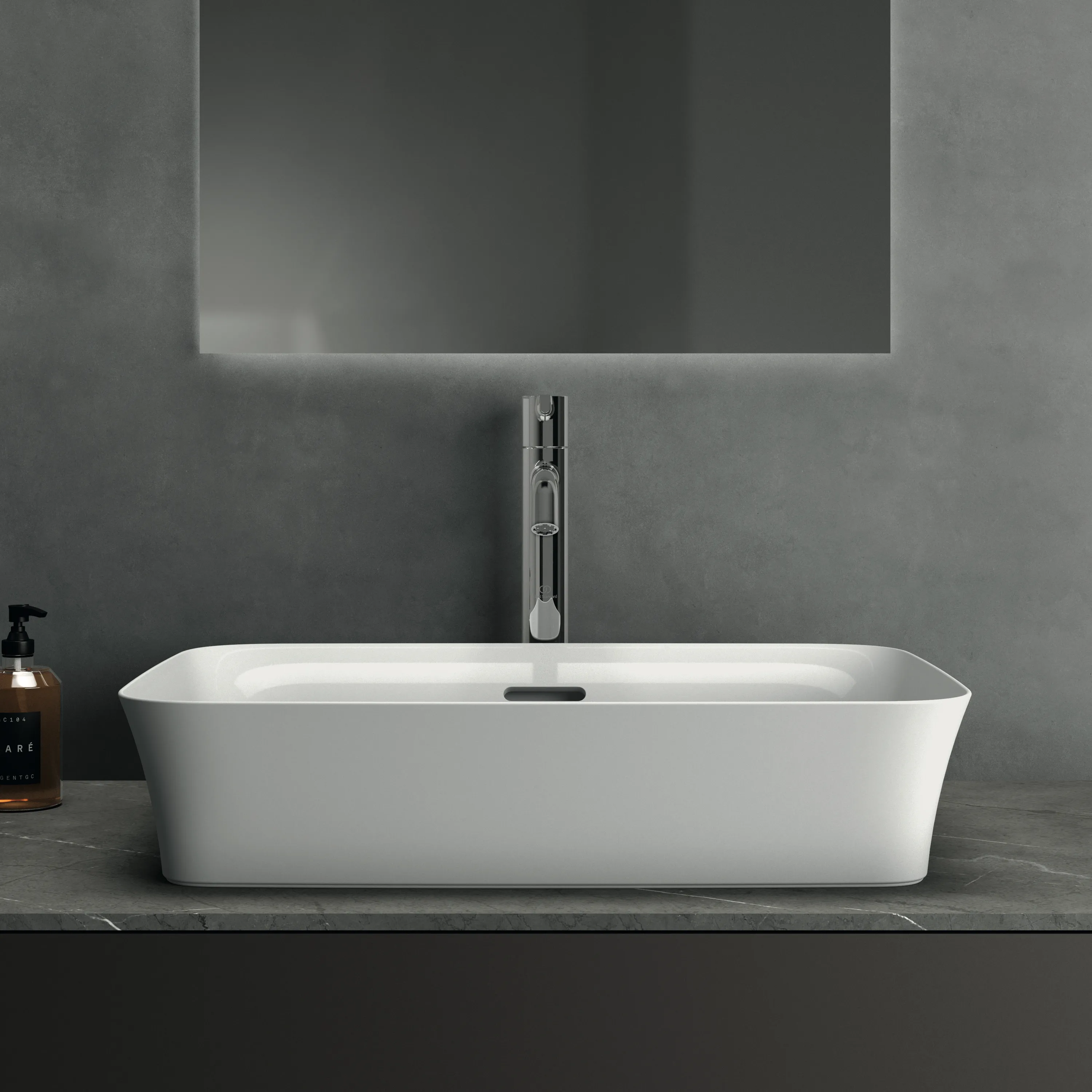 Waschbecken „Ipalyss“ 55 × 38 × 14,5 cm in Weiß