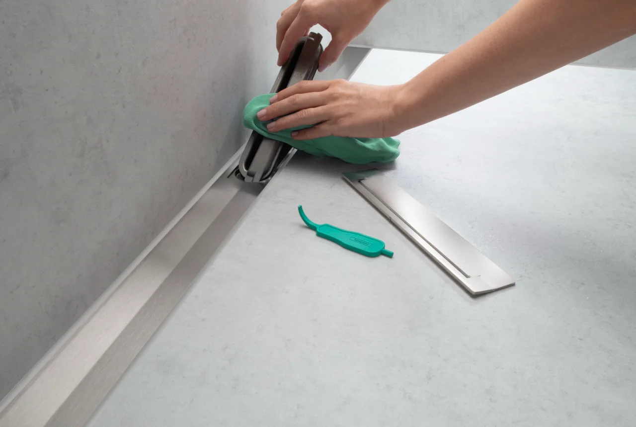Hansgrohe RainDrain Flex Duschrinne 800 mm, wandangebunden, höhenverstellbar, Edelstahl V2A, bis zu 60 l/min Ablaufleistung Hansgrohe RainDrain Flex Duschrinne 800 mm, wandangebunden, höhenverstellbar, Edelstahl V2A, bis zu 60 l/min Ablaufleistung