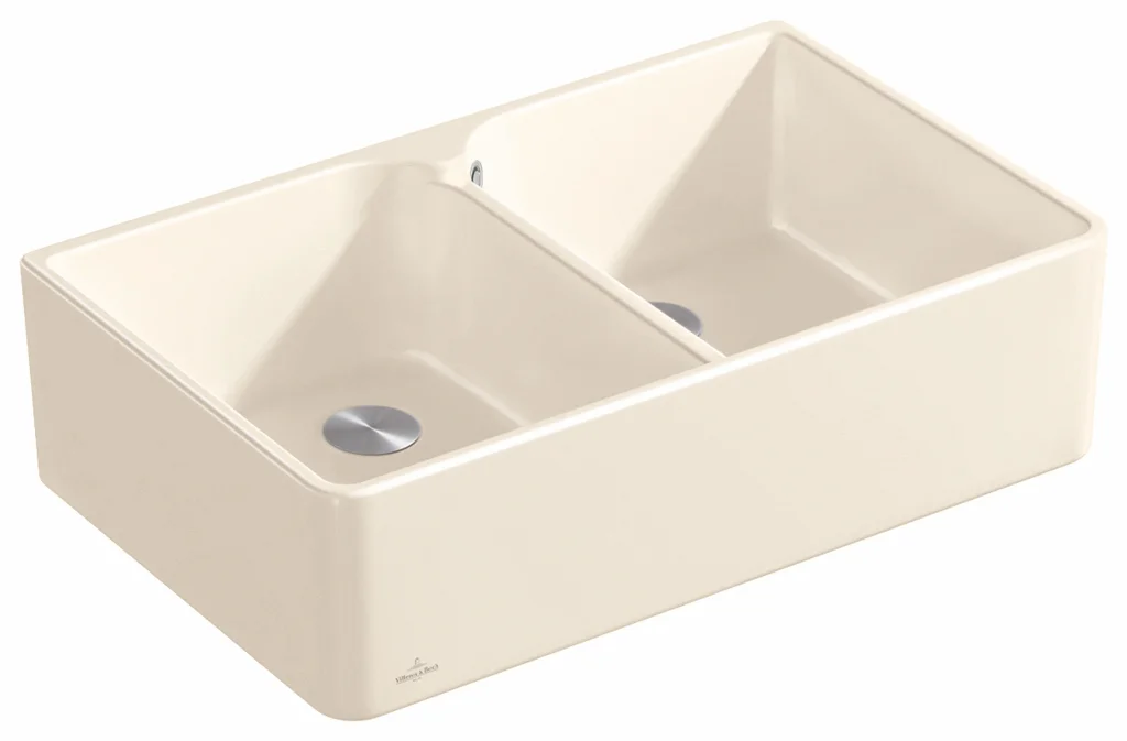 Villeroy & Boch Spülstein Doppelbecken 80 X 638001, 795x500mm, Stone White CeramicPlus Villeroy & Boch Spülstein Doppelbecken 80 X 638001, 795x500mm, Stone White CeramicPlus