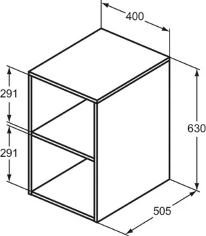 Ideal Standard Hochschrank „i.lifeB“ 40 × 63 × 50,5 cm Carbongrau matt Ideal Standard Hochschrank „i.lifeB“ 40 × 63 × 50,5 cm Carbongrau matt