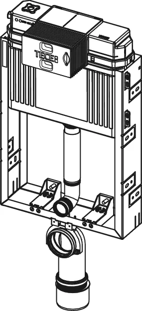TECEbox WC-Modul mit Uni-Spülkasten, Bauhöhe 1060 mm TECEbox WC-Modul mit Uni-Spülkasten, Bauhöhe 1060 mm