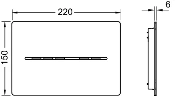 solid WC-Elektronik, 12 V-Netz, Chrom glänzend solid WC-Elektronik, 12 V-Netz, Chrom glänzend