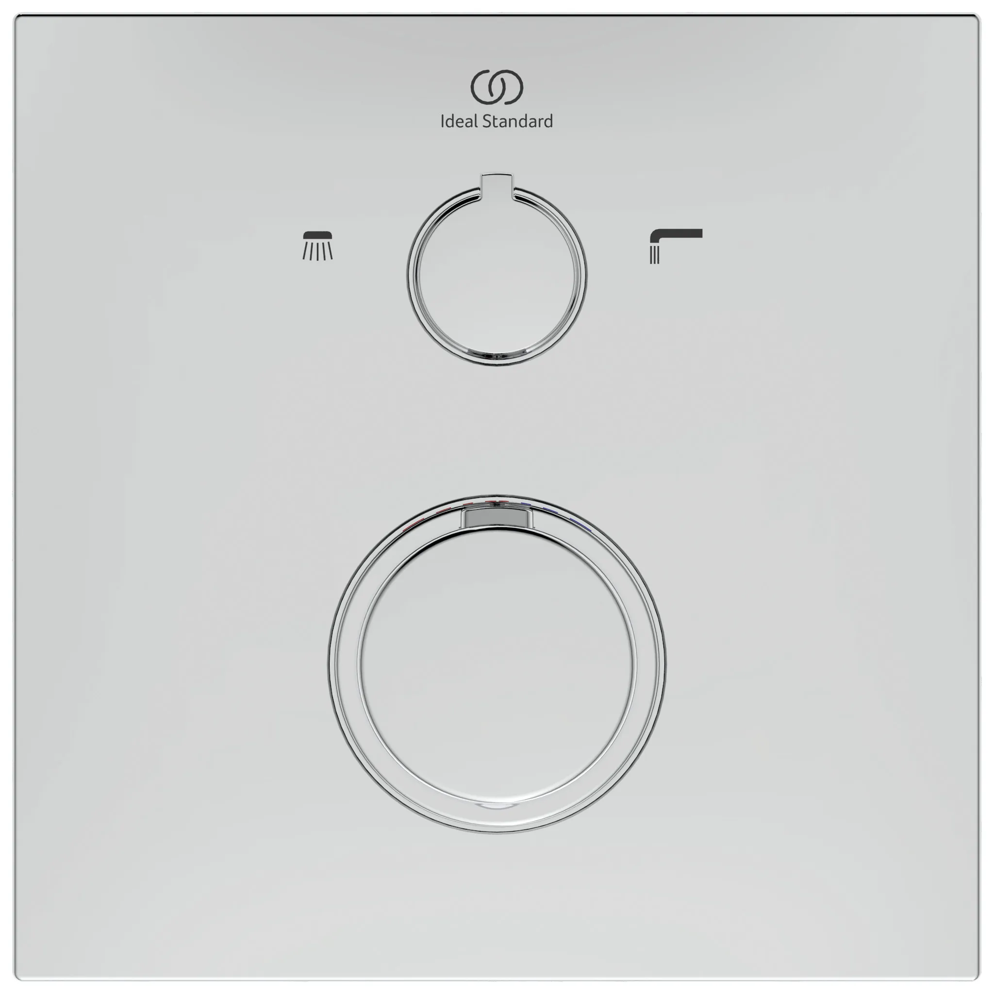 Badethermostat Unterputz Ceratherm C100, Bausatz 2, Rosette 163x163mm, Brushed Gold Badethermostat Unterputz Ceratherm C100, Bausatz 2, Rosette 163x163mm, Brushed Gold