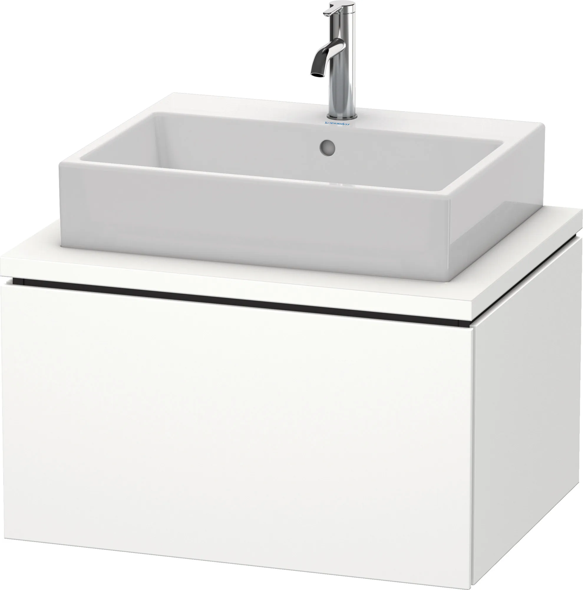 Duravit Waschtischunterschrank wandhängend „L-Cube“ 72 × 40 × 54,7 cm Weiß Supermatt