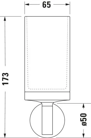 Duravit Glashalter „Starck T“ in Befestigung sichtbar Duravit Glashalter „Starck T“ in Befestigung sichtbar