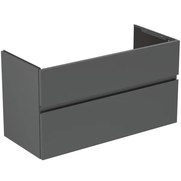 Ideal Standard Möbelwaschtischunterschrank Finesse 1000x440x545mm 2 Auszüge Anthrazit matt