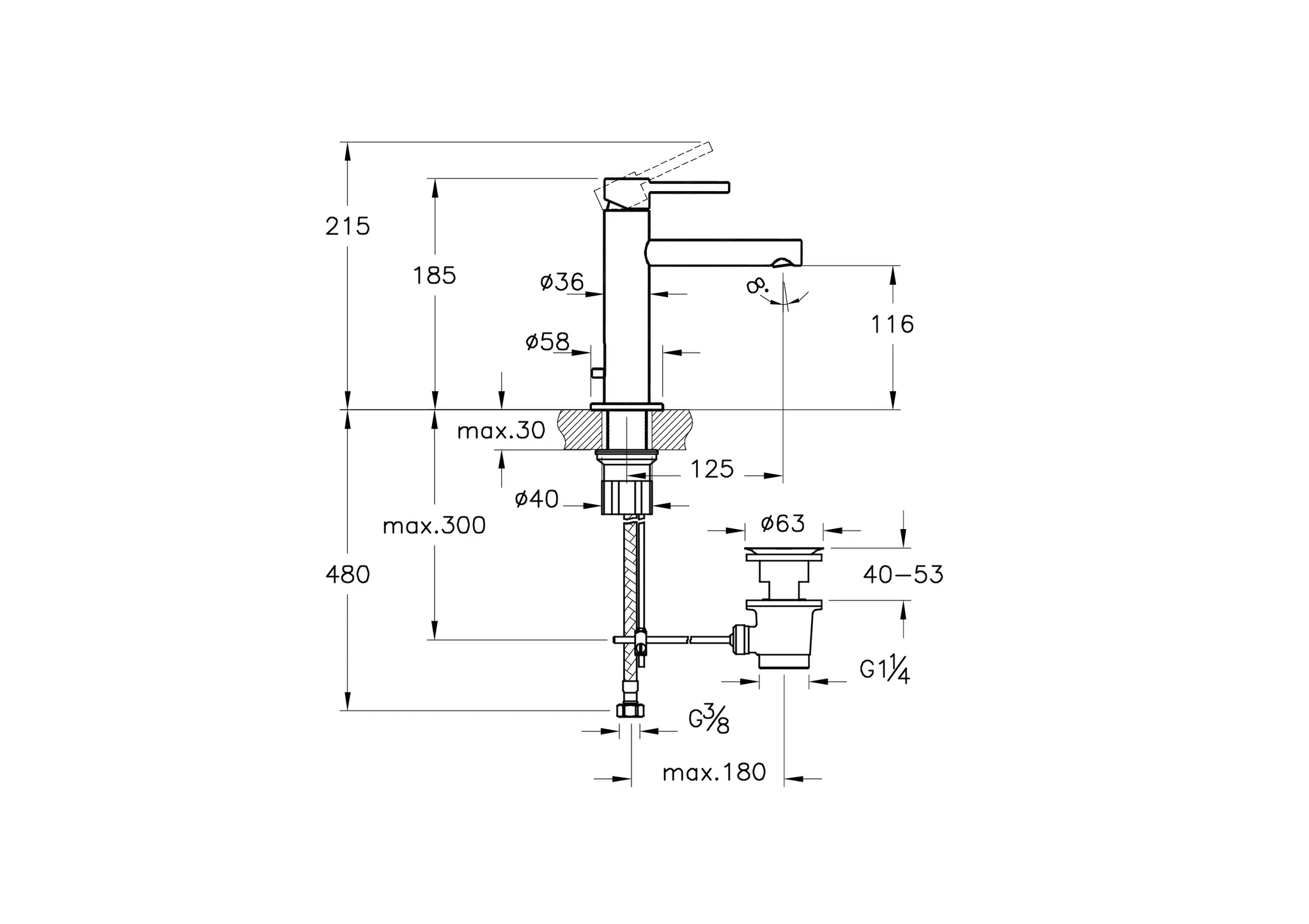 VitrA Origin Einhebel-Waschtischmischer mit Ablaufgarnitur, Höhe 19 cm, Einlochmontage, Kupfer Soft VitrA Origin Einhebel-Waschtischmischer mit Ablaufgarnitur, Höhe 19 cm, Einlochmontage, Kupfer Soft