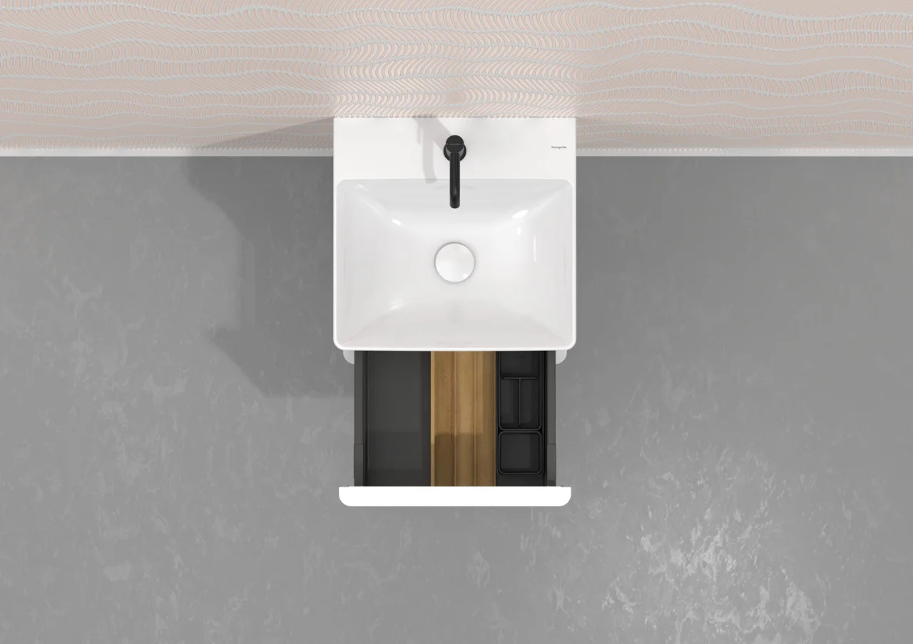 Hansgrohe IntraStoris Schubkasteninneinteilung Modul, Eiche Natur, 140x340 mm, Massivholz, Lack matt Hansgrohe IntraStoris Schubkasteninneinteilung Modul, Eiche Natur, 140x340 mm, Massivholz, Lack matt