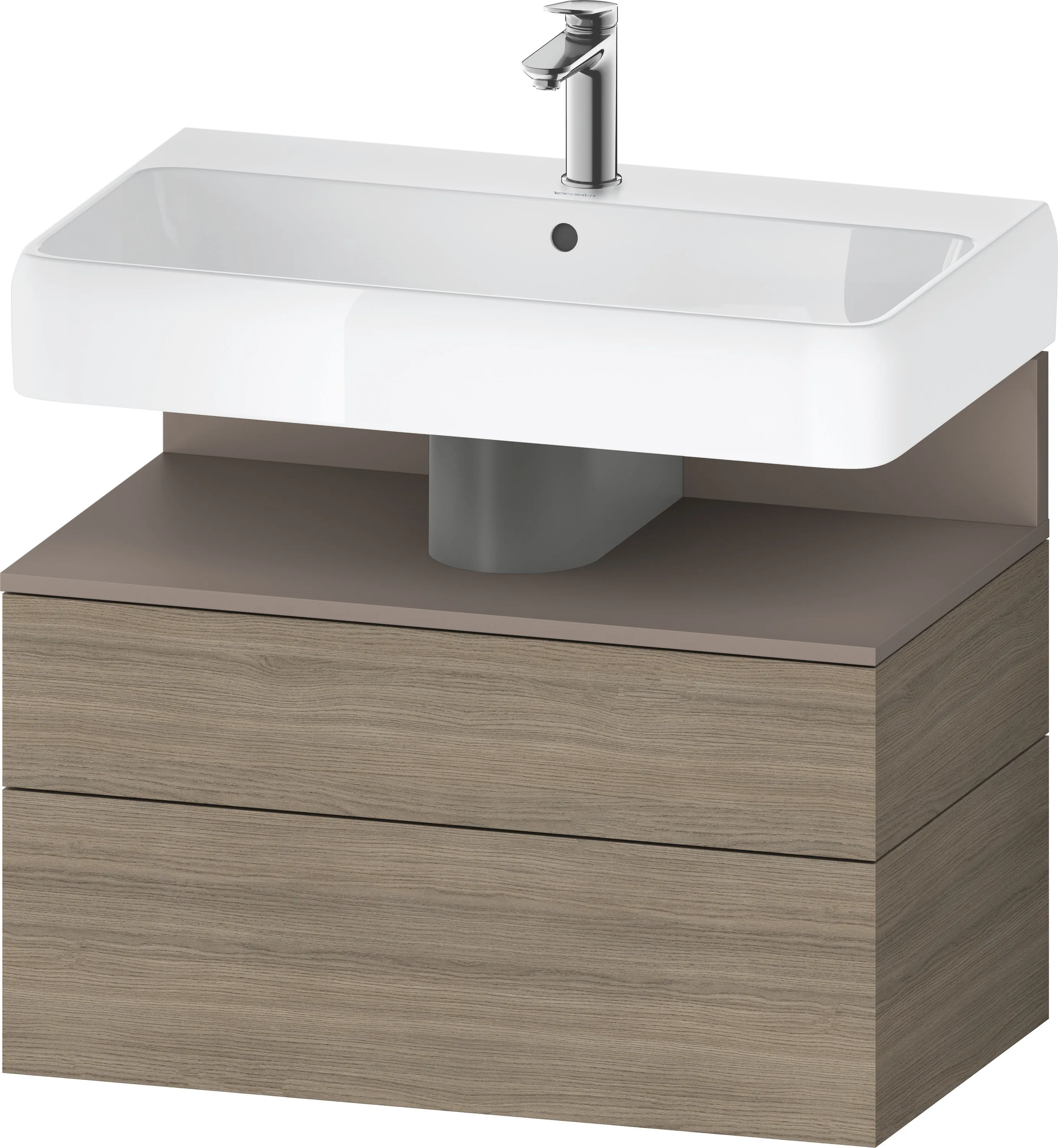 Duravit Waschtischunterschrank wandhängend „Qatego“ 79 × 59 × 47 cm in, ohne Beleuchtung