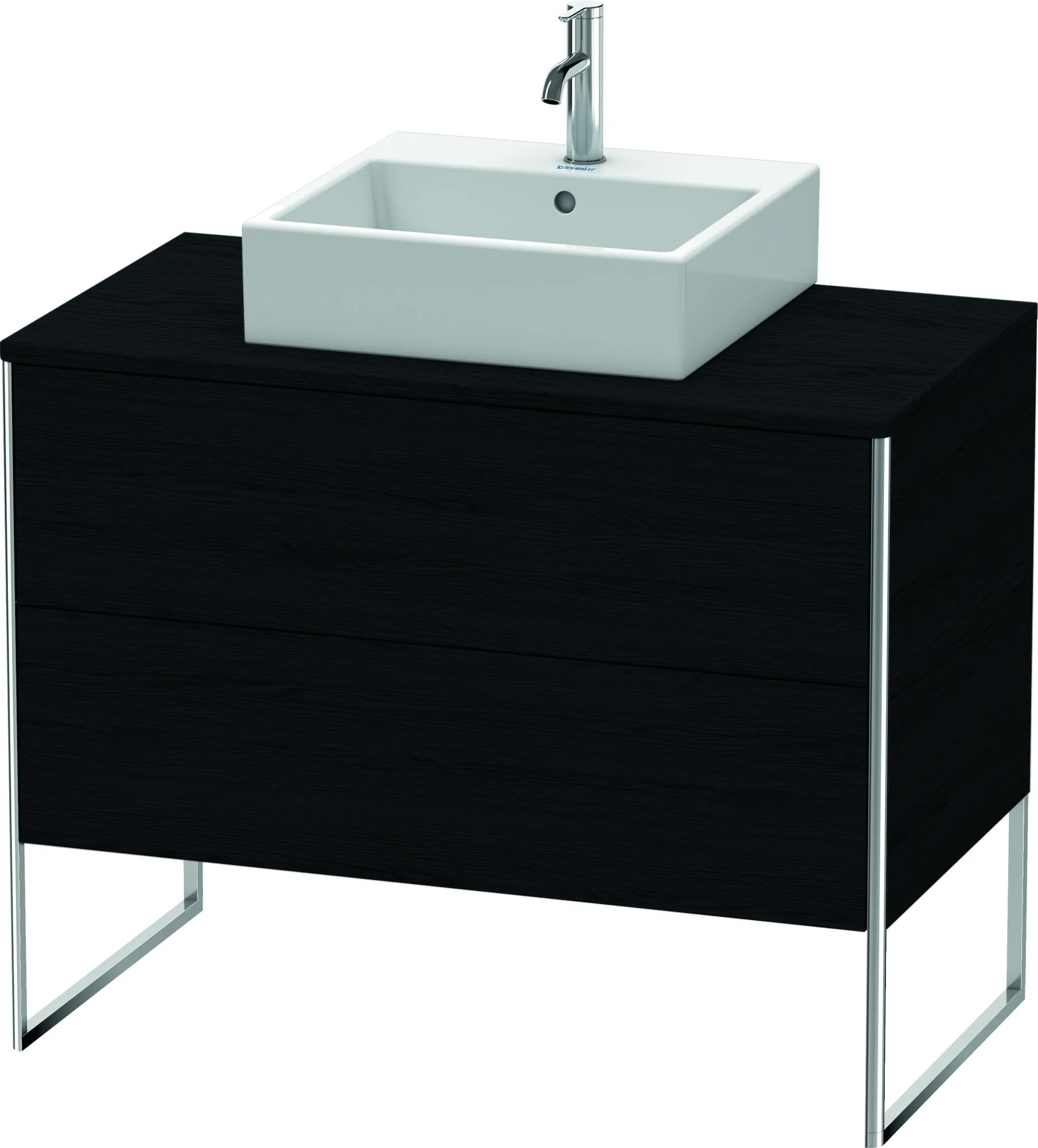 Duravit Waschtischunterschrank bodenstehend „XSquare“ 100 × 77,8 × 54,8 cm Eiche Schwarz Duravit Waschtischunterschrank bodenstehend „XSquare“ 100 × 77,8 × 54,8 cm Eiche Schwarz