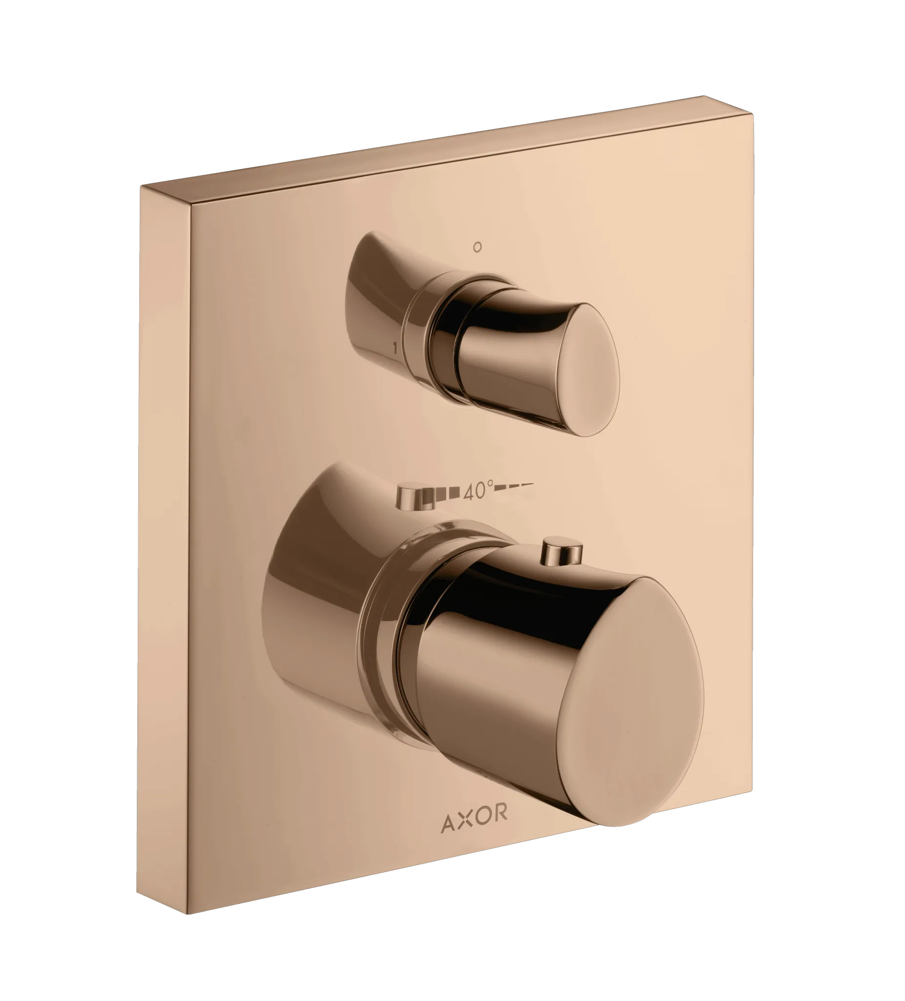 Hansgrohe AXOR Starck Organic Thermostat Unterputz mit Absperrventil, Polished Red Gold Hansgrohe AXOR Starck Organic Thermostat Unterputz mit Absperrventil, Polished Red Gold