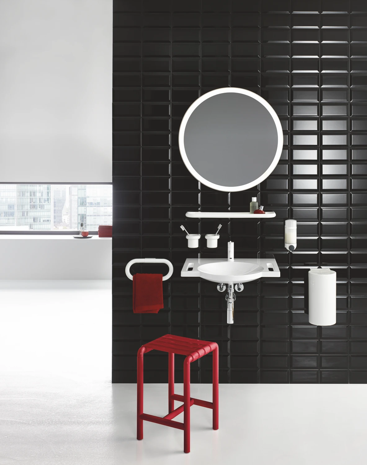HEWI Hocker „Serie 801“ 34,5 × 33,6 cm
