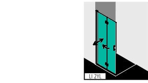 Kermi Duschdesign Walk-In-Duschkabine WALK-IN Wall Pendel-Falt links „LIGA“ Glas Klar, Profile Silber Hochglanz, BV: 875 - 900 mm WE: 885 - 910 mm H: 1850 mm Kermi Duschdesign Walk-In-Duschkabine WALK-IN Wall Pendel-Falt links „LIGA“ Glas Klar, Profile Silber Hochglanz, BV: 875 - 900 mm WE: 885 - 910 mm H: 1850 mm