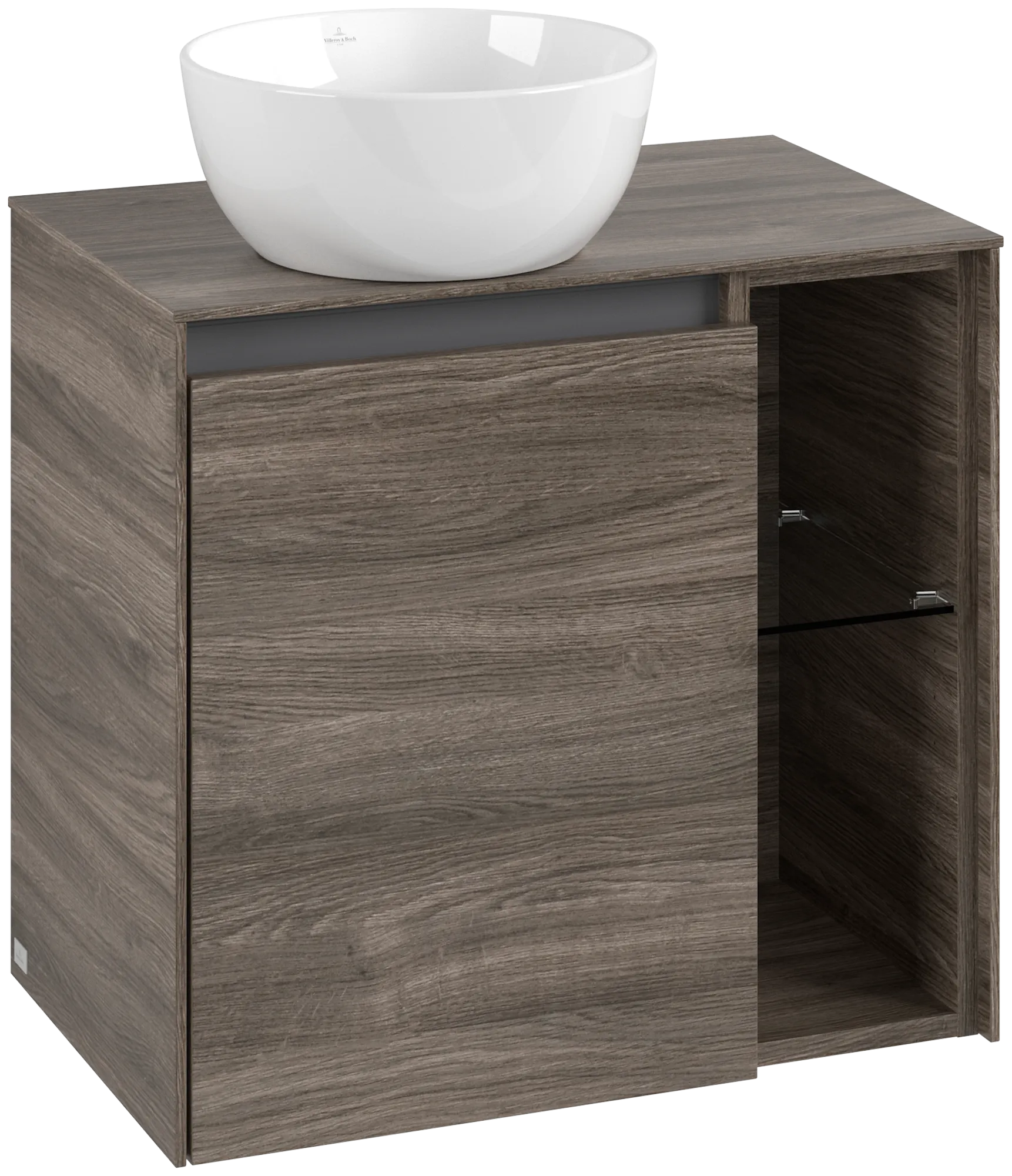 Villeroy & Boch Collaro Waschbeckenunterschrank C15200, 600 x 548 x 380 mm, links