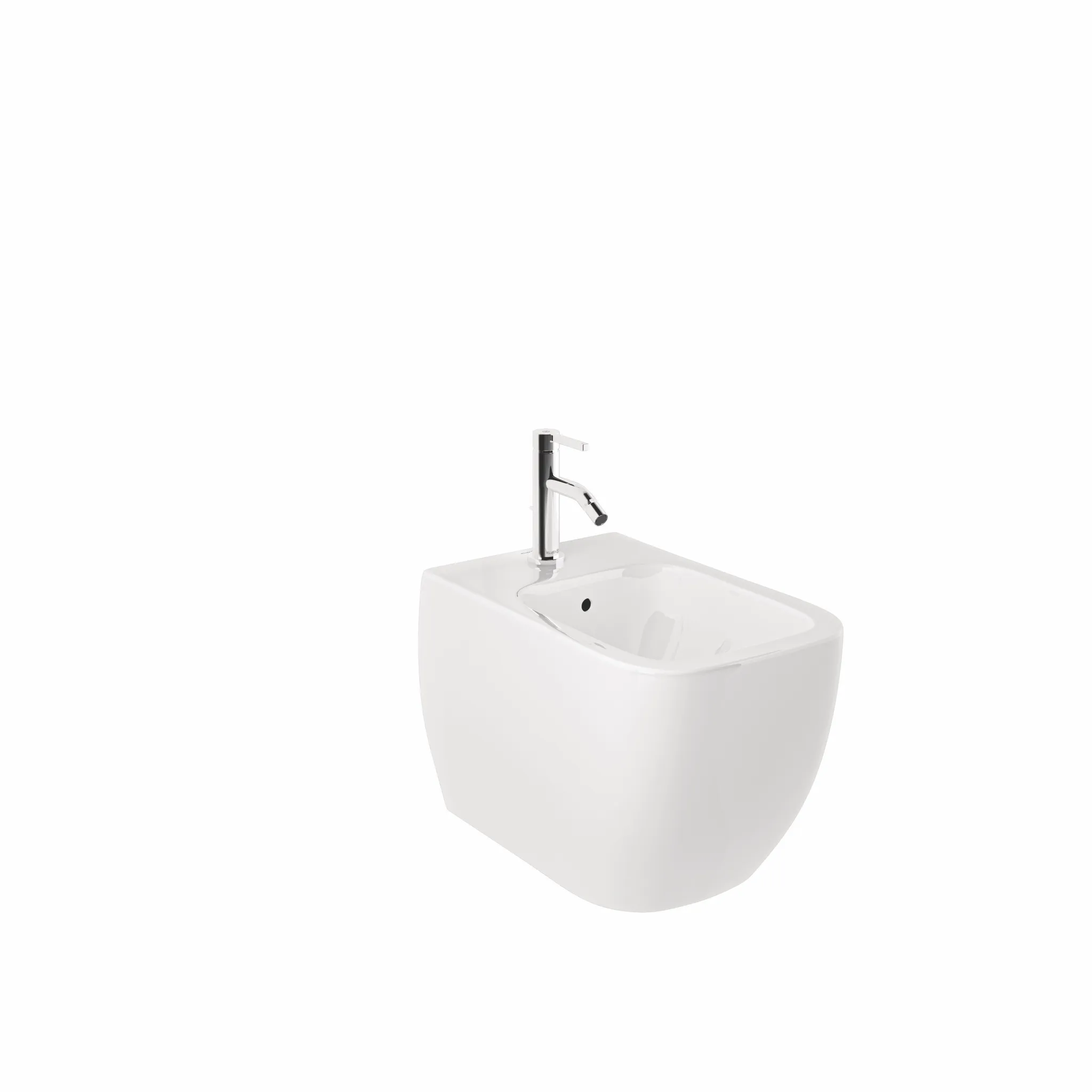RESA C WandBidet 52 cm verdeckte Befestigungen Weiß glänzend RESA C WandBidet 52 cm verdeckte Befestigungen Weiß glänzend