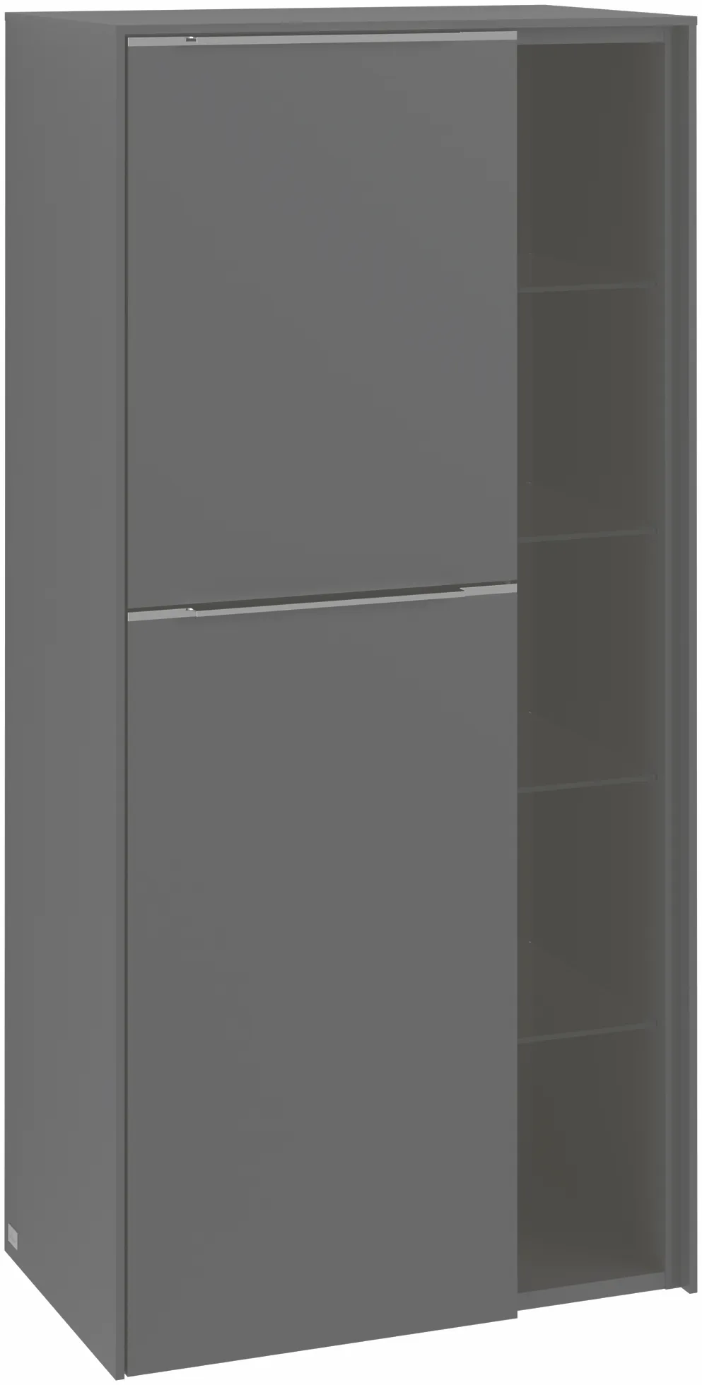 Villeroy & Boch Mittelschrank „Subway 3.0“ 57,4 × 120 × 36,2 × 36,2 cm 2 Türen, Anschlag (Scharnier) rechts, 2 Türen, Anschlag rechts