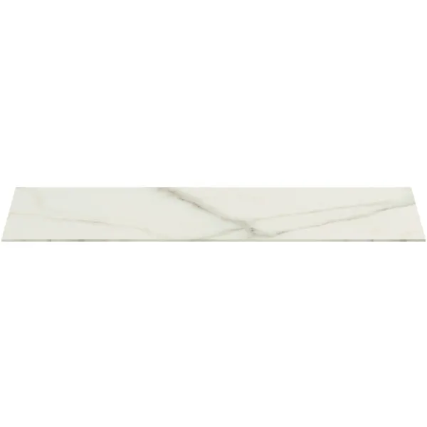 Waschtischplatte Conca, aus Keramik, 1002x373x6mm, Marmor Noir Desir