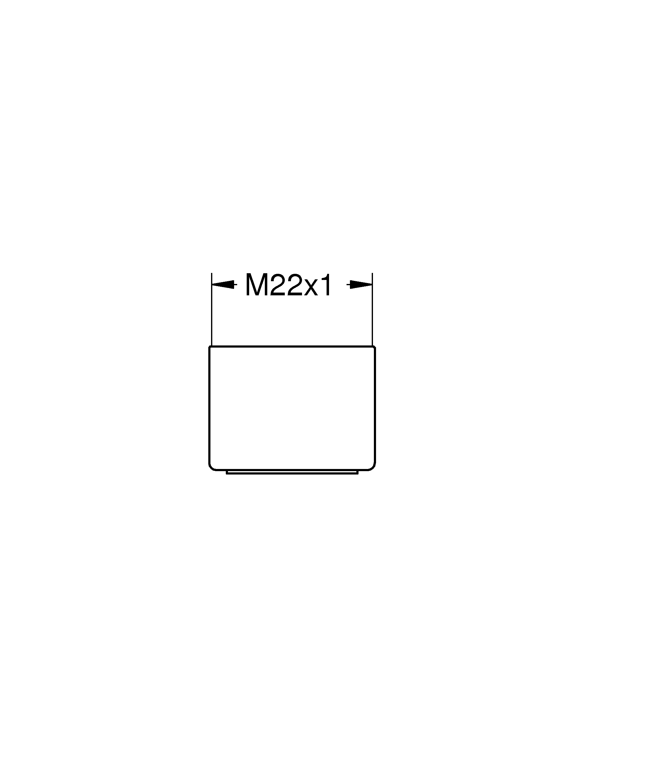 Mousseur 48557, Innengewinde, M 22 × 1, Durchflussklasse: B, 25.0 l/min bei 3 bar, chrom