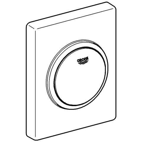 Grohe Urinal-Betätigung Skate 38595, 116 x 144 mm, mattchrom Grohe Urinal-Betätigung Skate 38595, 116 x 144 mm, mattchrom