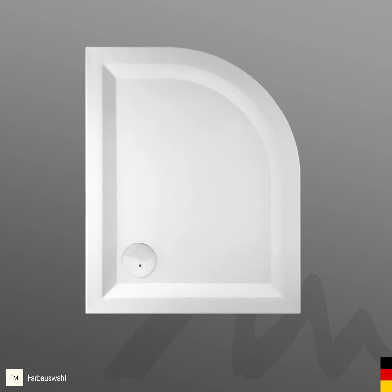 Mauersberger Acryl-Duschwanne albis 100/80 SF rechts, 1000x800x55, Farbgruppe 3 Mauersberger Acryl-Duschwanne albis 100/80 SF rechts, 1000x800x55, Farbgruppe 3