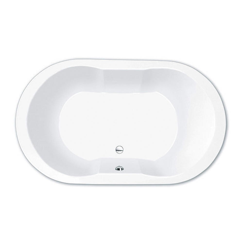 repaBAD Badewanne „Wega“ oval 195 × 115 cm in Weiß