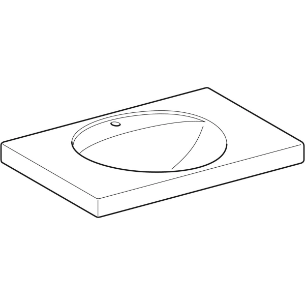 Wandwaschtisch mit Ablagefläche „Preciosa“, rechteckig 80 × 55 cm in weiß alpin Wandwaschtisch mit Ablagefläche „Preciosa“, rechteckig 80 × 55 cm in weiß alpin