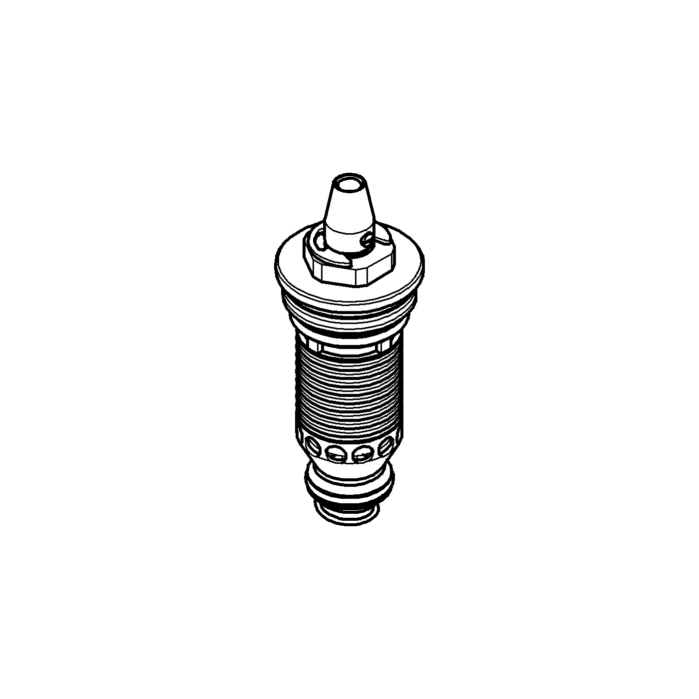 Thermoelement 47019, 3/4″, Bimetall, für Grohmix Thermostate Thermoelement 47019, 3/4″, Bimetall, für Grohmix Thermostate