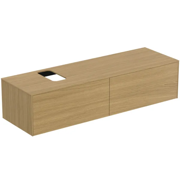 Ideal Standard Waschtischunterschrank „Conca“ 158,7 × 37 × 50,5 cm Eiche hell Furnier