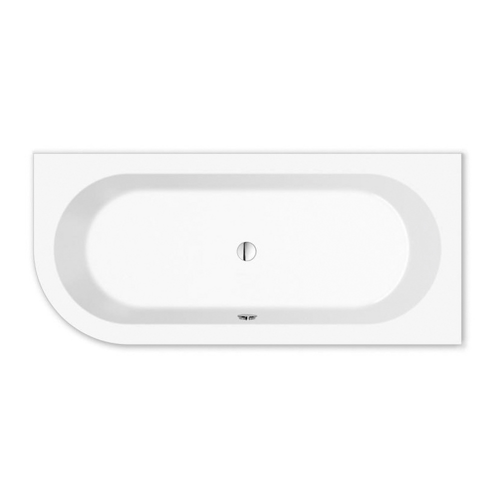Badewanne „Livorno Oval“ 180 × 80 cm in Weiß, 
