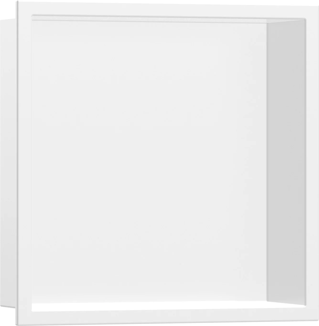 Hansgrohe XtraStoris Original Wandnische mit Rahmen 300x300x100 mm, Mattweiß, Edelstahl V2A pulverbeschichtet Hansgrohe XtraStoris Original Wandnische mit Rahmen 300x300x100 mm, Mattweiß, Edelstahl V2A pulverbeschichtet
