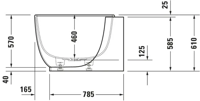 Duravit Whirlwanne „Luv“ vorwand oval 180 × 95 cm, mittig