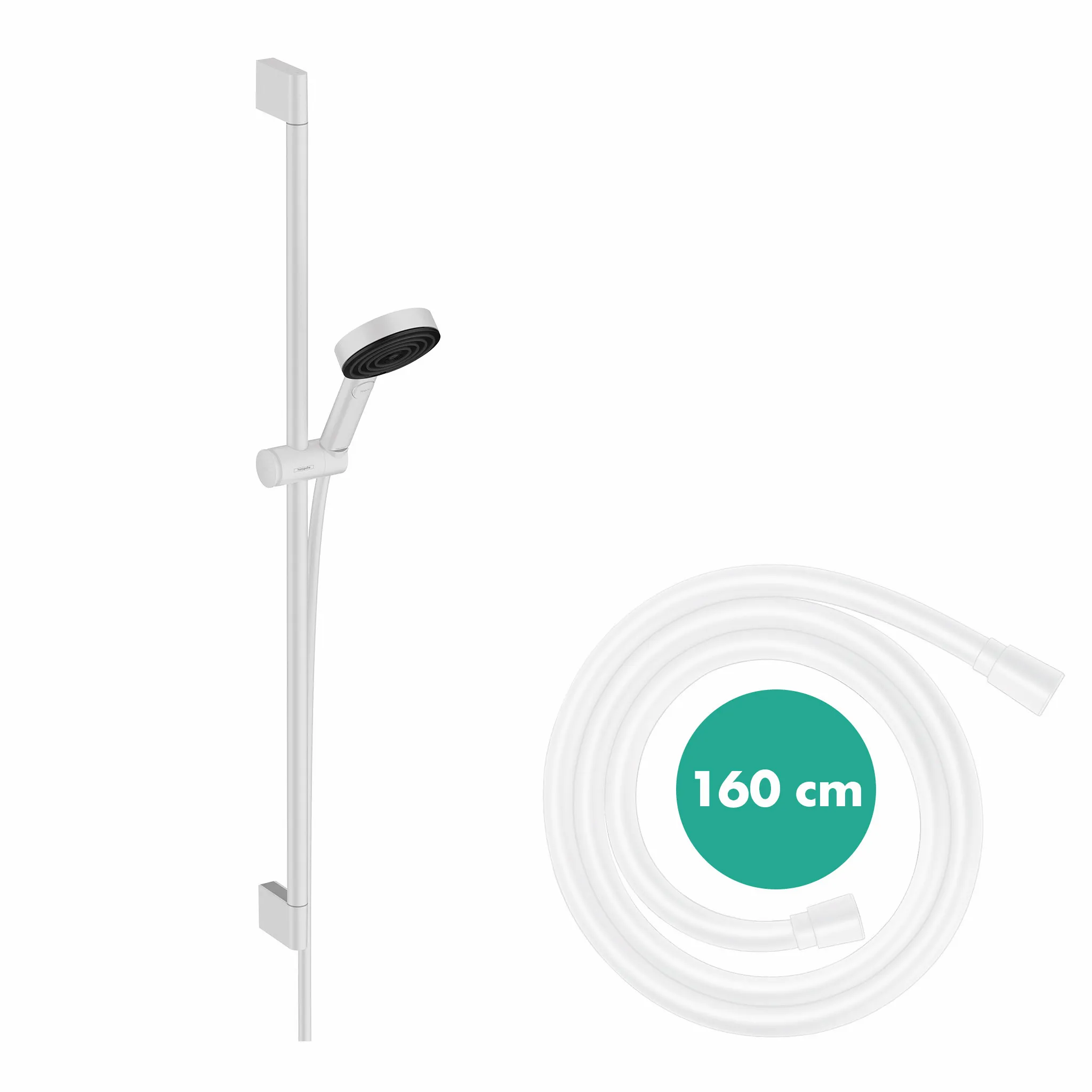 Hansgrohe Pulsify Select S 105 3jet Relaxation Brauseset, Mattweiß Hansgrohe Pulsify Select S 105 3jet Relaxation Brauseset, Mattweiß