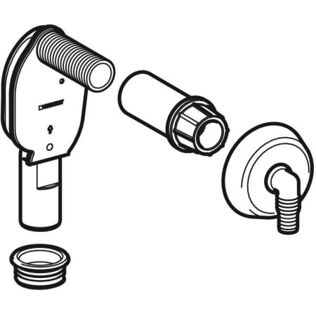 UP-Geruchsverschluss für Geräte, mit einem Anschluss: d=40mm, d1=56mm, weiß-alpin UP-Geruchsverschluss für Geräte, mit einem Anschluss: d=40mm, d1=56mm, weiß-alpin
