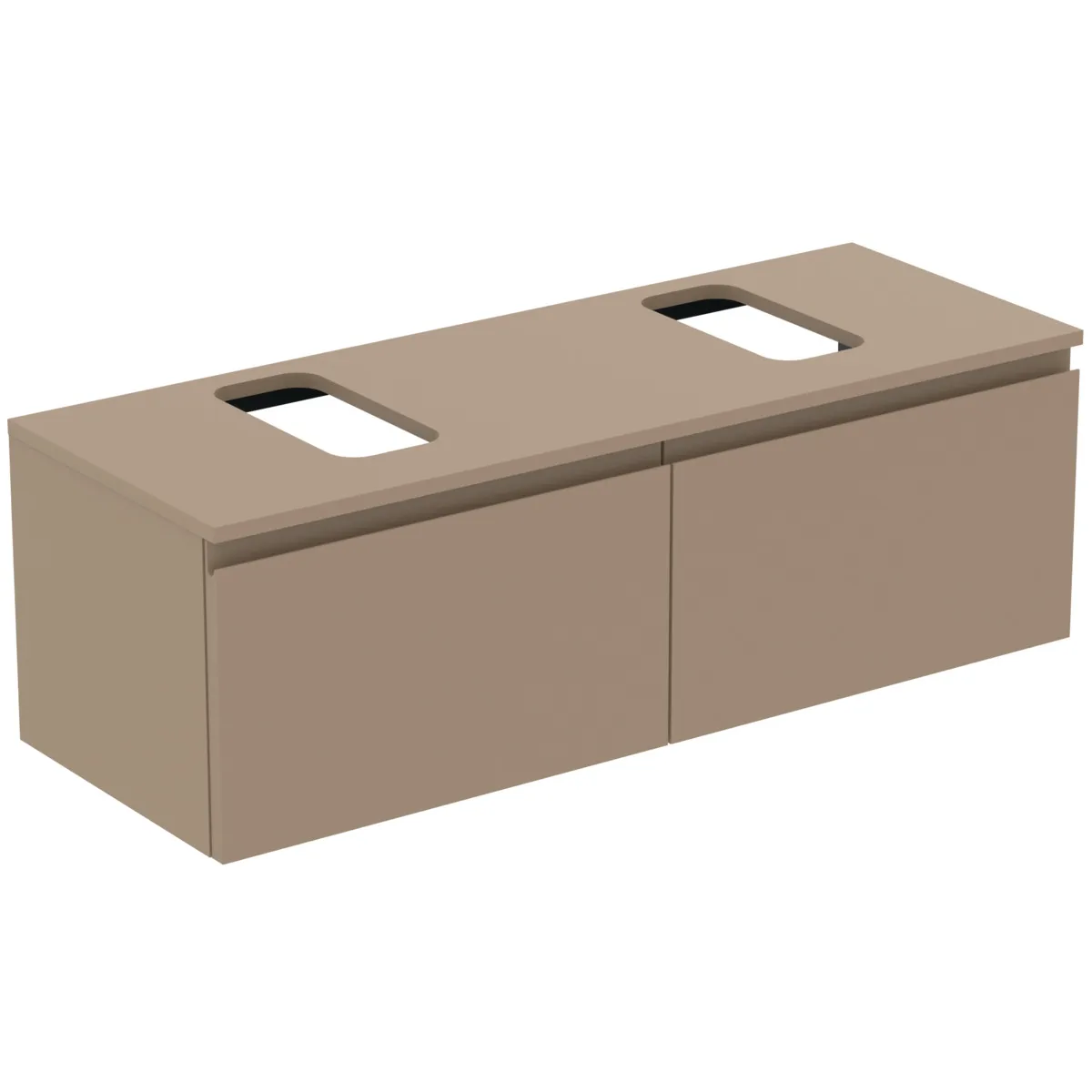 Ideal Standard Waschtischunterschrank Finesse, links/rechts, 1200x440x388mm, 2 Auszüge, Greige matt Ideal Standard Waschtischunterschrank Finesse, links/rechts, 1200x440x388mm, 2 Auszüge, Greige matt