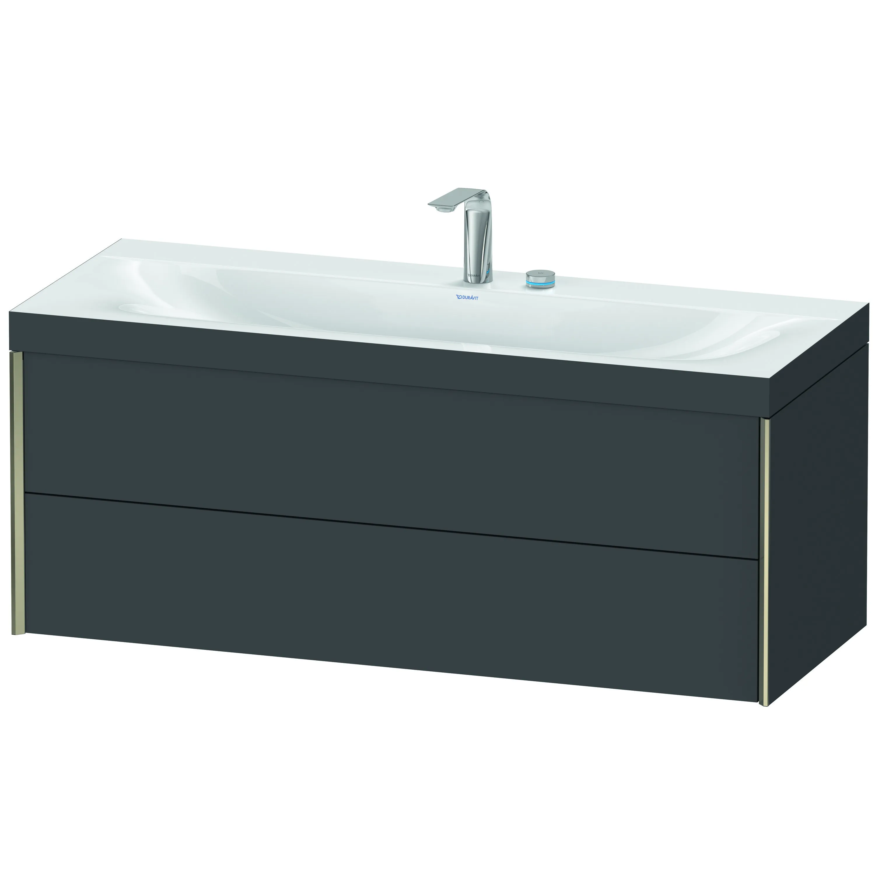 Duravit Waschtischunterschrank wandhängend „XViu“ 120 × 50,3 × 48 cm in Graphit Matt