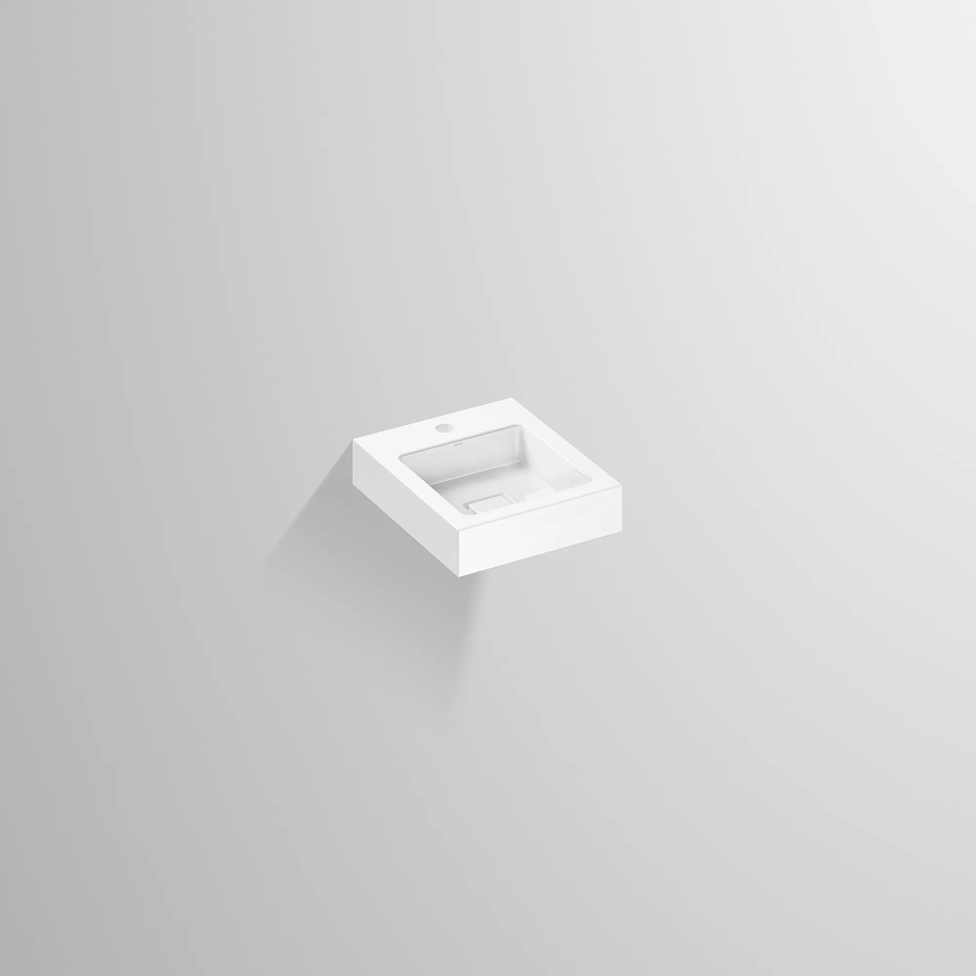 Waschbecken „Q-Serie“ 325 × 90 mm, ohne Hahnlochbohrung, mittig, Hahnlochposition mittig mit ProShield