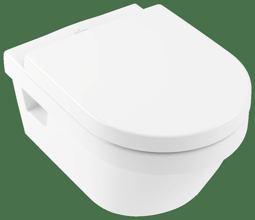 Villeroy & Boch Architectura Tiefspül-WC spülrandlos 5684R0, Oval, wandhängend, Weiß Alpin Villeroy & Boch Architectura Tiefspül-WC spülrandlos 5684R0, Oval, wandhängend, Weiß Alpin
