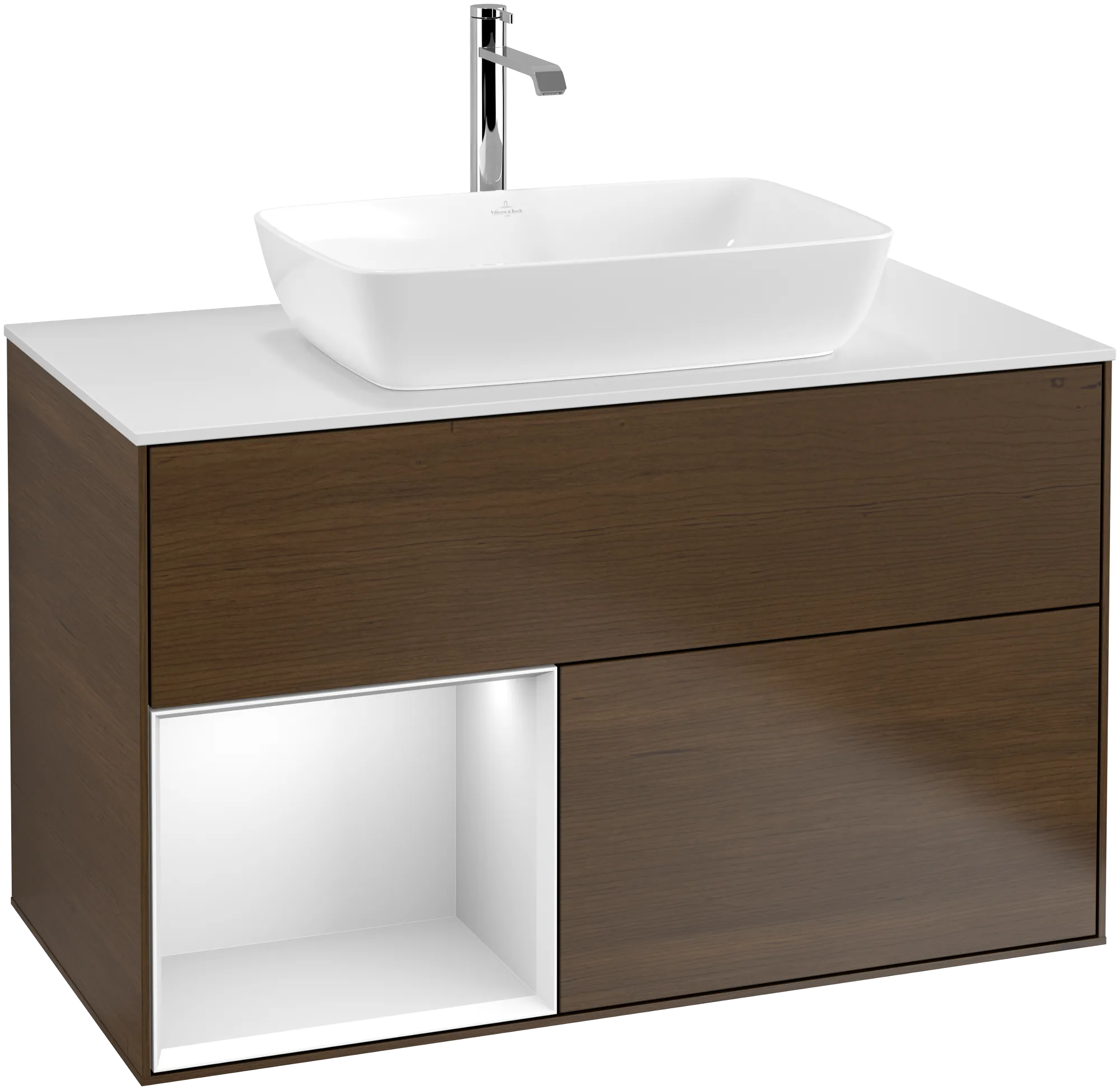 Villeroy & Boch Waschbeckenunterschrank Finion F77, 1000 x 603 x 501 mm, mit Beleuchtung