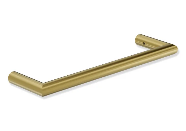 HEWI Handtuchhalter System 162, Edelstahl, PVD, Achsmaß 250 mm, Tiefe 75 mm, Durchmesser 18 mm, Farbe Gold gebürstet