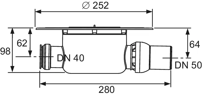 drainpoint S Ablauf DN 50 Norm mit Seal System Universalflansch drainpoint S Ablauf DN 50 Norm mit Seal System Universalflansch
