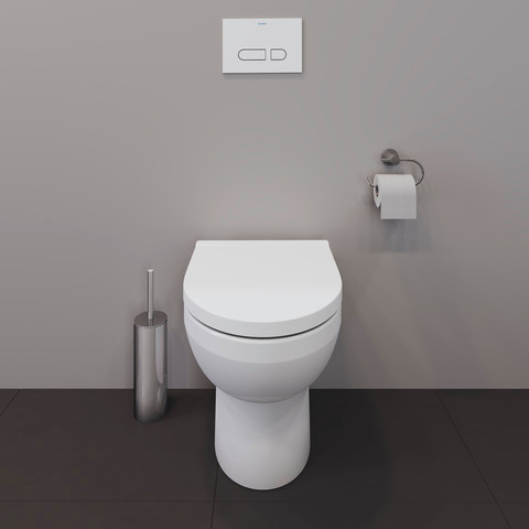 Duravit Stand-Tiefspül-WC inkl. WC-Sitz „No.1“ 51 × 38,6 × 46,5 cm, Befestigung sichtbar Duravit Stand-Tiefspül-WC inkl. WC-Sitz „No.1“ 51 × 38,6 × 46,5 cm, Befestigung sichtbar