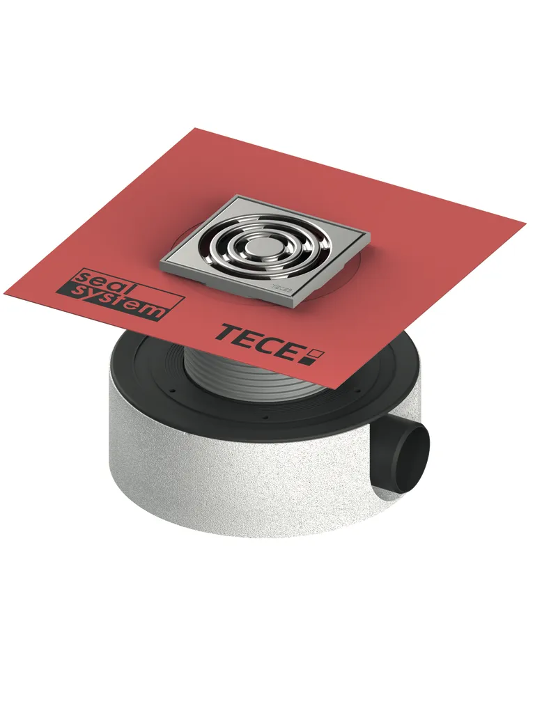 drainpoint S 114 Ablaufset superflach mit werkseitig angebrachter Seal System Dichtmanschette drainpoint S 114 Ablaufset superflach mit werkseitig angebrachter Seal System Dichtmanschette