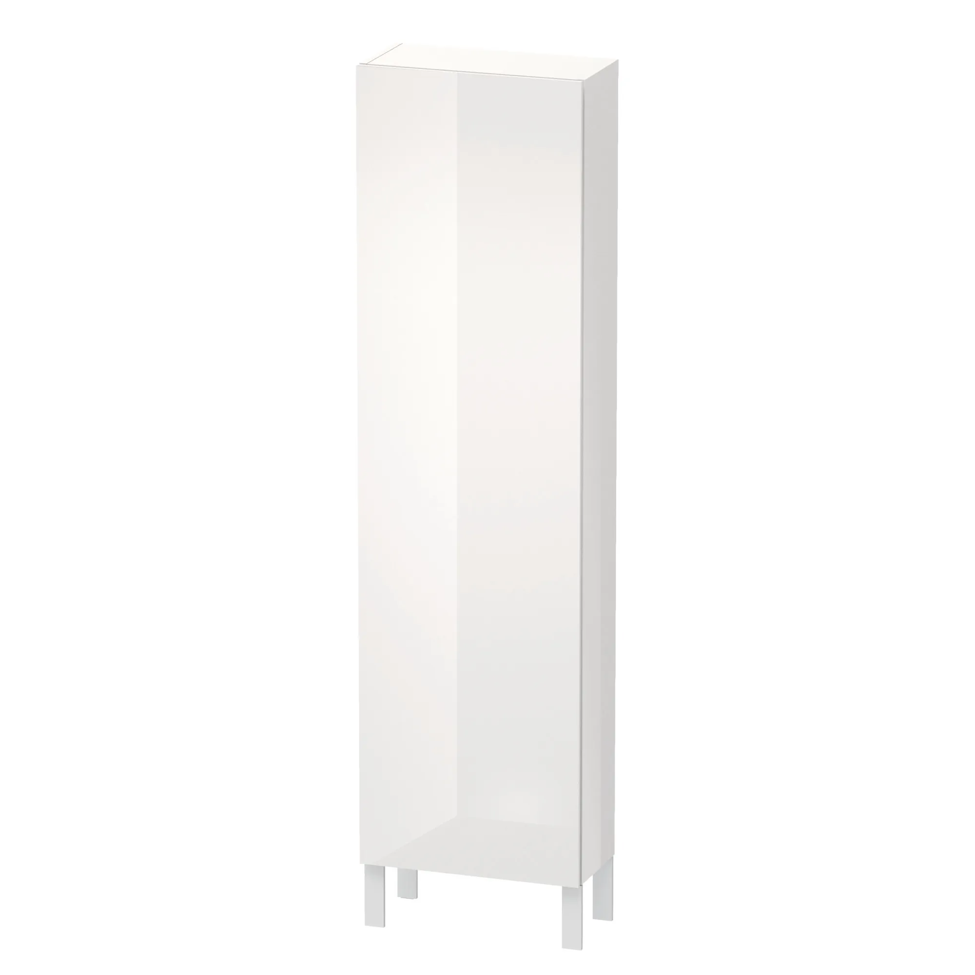 Duravit Hochschrank „L-Cube“ 50 × 176 × 24,3 cm Weiß Hochglanz