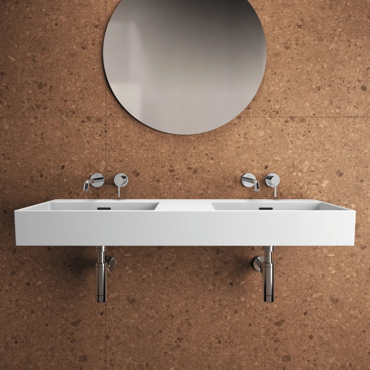 Ideal Standard Wand-Waschtischarmatur Joy Arm, runde Rosette, 220mm Ausladung, Chrom Ideal Standard Wand-Waschtischarmatur Joy Arm, runde Rosette, 220mm Ausladung, Chrom