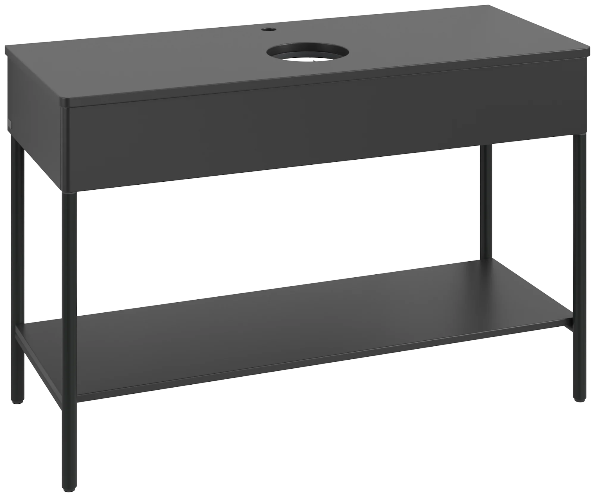Villeroy & Boch Waschbeckenunterschrank Artis L65051PD, 1200x782x500mm, Black Matt Lacquer, mit Beleuchtung und Push-to-open Funktion